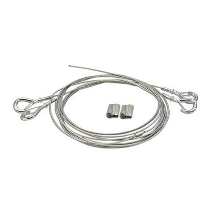 Lithonia Lighting IBAC120M20 Adjustable Aircraft Cable Hanging Kit with Hook 10 ft L