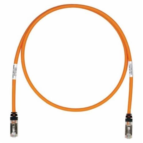 Panduit STP6X16OR-Q PanNet TX6A 10Gig STP6X16OR-Q Class EA Patch Cord Cat 6A 26 AWG S/FTP Copper/Stranded Conductor RJ45 Modular Plug x Modular Plug Connector