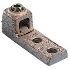 Panduit HL4-2-X Pan-Lug Mechanical Lug Copper 2-Hole 8 Sol to 4 AWG Str 1/4 in. Stud 0.63 in. Spacing