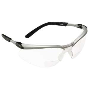 3M 11375-00000-20 BX Safety Glasses Reader +2.0 Diopter on Lower Lens