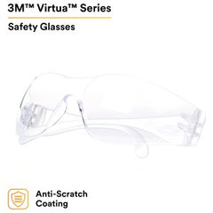 3M 11326-00000-20 Virtua™ Safety Glasses Indoor/Outdoor Projects Clear Lens