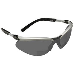 3M 11378-00000-20 BX Half-Frame Safety Readers Anti-Fog Gray Lens 2 L x 2 H x 2.2 in.