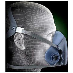 3M 7502 Half Facepiece Reusable Respirator M Size Bayonet Connection