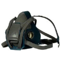 3M 6503QL Rugged Comfort 6500 Half Facepiece Respirator Silicone/Nylon Gray/Teal Large