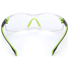 3M S1201SGAF Solus 1000-Series Safety Glasses Green/Black Clear Scotchgard Anti-Fog Lens 20 EA/Case