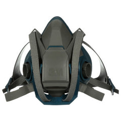 3M 6502QL Rugged Comfort 6500 Half Facepiece Respirator Silicone/Nylon Gray/Teal Medium