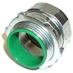 Bridgeport Fittings 250-USI American-Made Compression Connector Steel Insulated 105° C EMT Conduit 1/2 in.