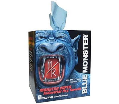 CLEAN-FIT 77100 Blue Monster 9 x 12 in. Wipes Industrial Towel