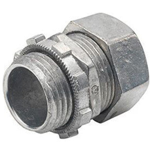 Bridgeport Fittings 258-DC2 3-1/2 Inch Ball Burnished Zinc Die Cast EMT Compression Connector