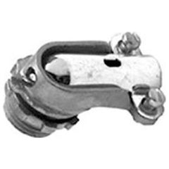 Bridgeport Fittings 804 1/2 Inch Zinc Electroplated Malleable Iron 90 Degree Flex Connector