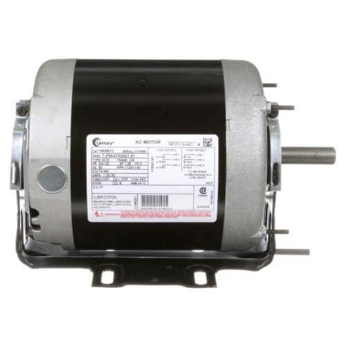 CENTURY H658V1 3/4-.33 HP 460V Fan and Blower HVAC/R Motor 3 PH 1725/1140 RPM 2 Speed