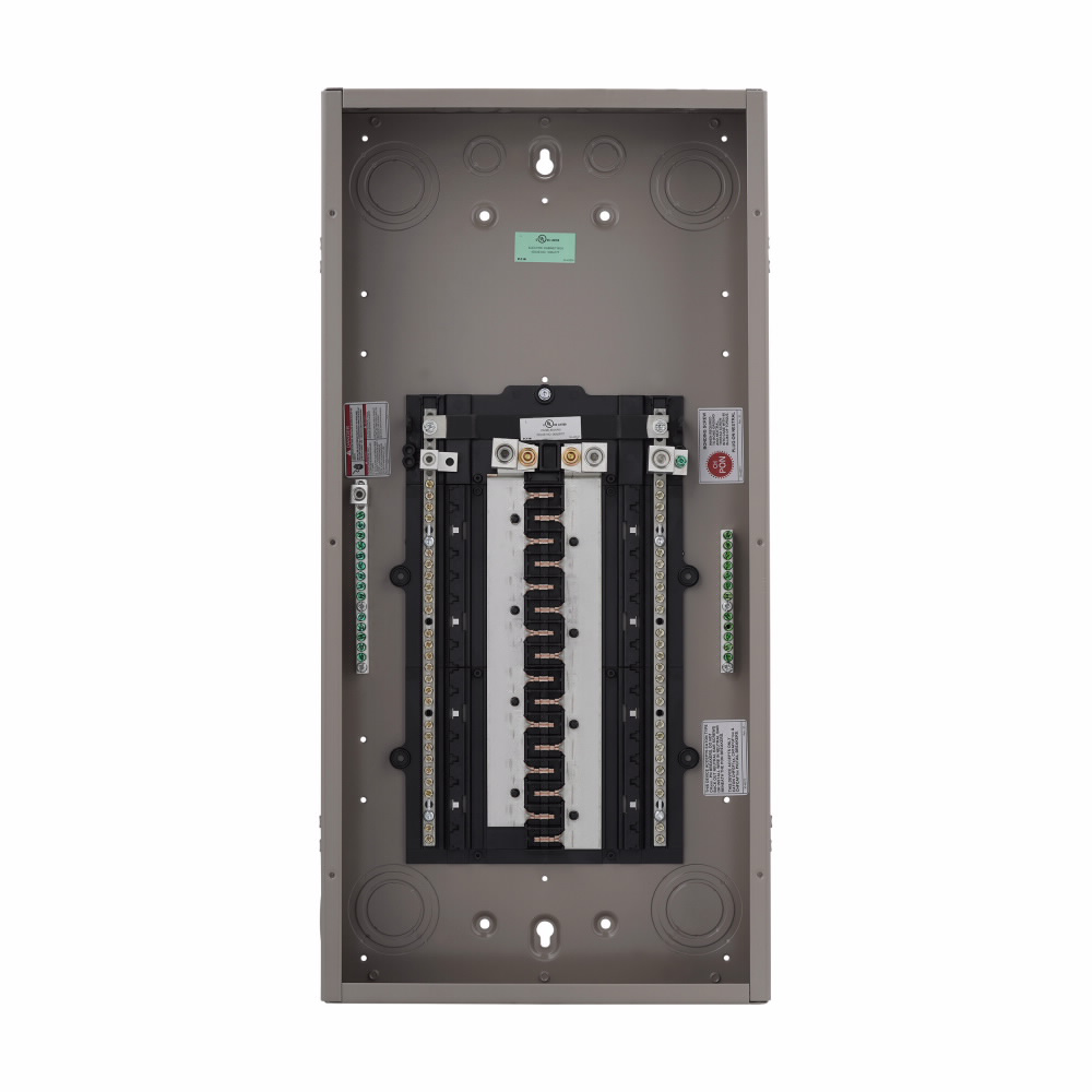 EATON CHP32L225X5 1-Phase Insulated/Bondable Split Standard Main Lug Load Center, 120/240 VAC, 225 A, 64 Poles, 25 kA Interrupt