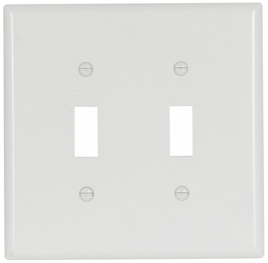 Eaton 2039W CWD 2G WHT SWITCH PLATE