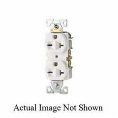 Eaton 1876W-BOX Single Straight Blade Receptacle 250 VAC 20 A NEMA 6-20R