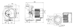 Grundfos 98126852 MAGNA3 1-1/2 HP 208/230V Cast Iron Circulator Pump