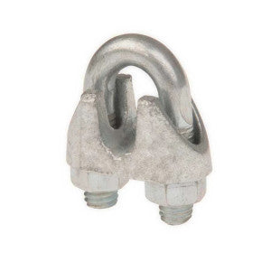 Hubbell Power Systems 6482 CHANCE Utility Wire Rope Clip Steel 3/8 in. Clamp 3/8 in.-16 Thread 1.563 in. L