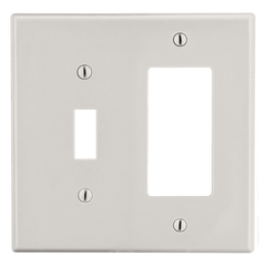 Hubbell P126LA HUBW P126LA WALLPLATE, 2-G, 1) TOG