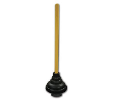 KISSLER & CO. 57-1005 Rubber Heavy Duty Professional Toilet Plunger with Tailpiece Black