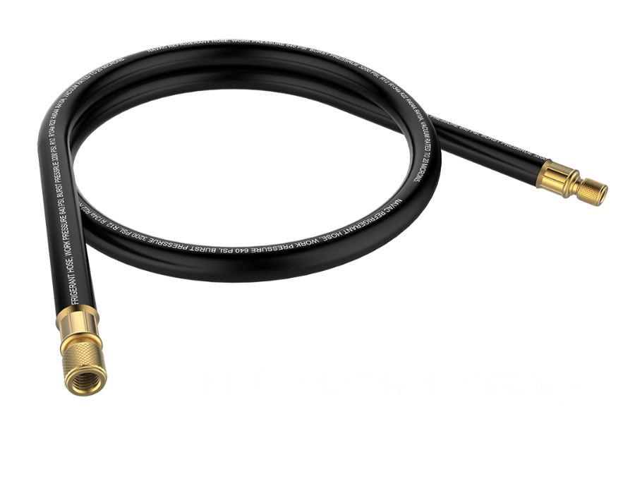 NAVAC NHB2 Evacuation Hose, 1/2 - 1/4 in Nominal, 6 ft L, 640 psi Working