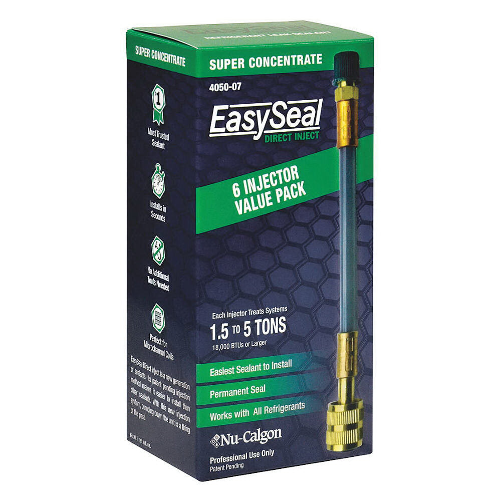 Nu-Calgon 4050-07 Leak Sealant 2.0-10.0 Ton EasySeal Ultimate LS 6/pack