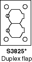 HUBBELL S3825 HUBW S3825 F-BOX CVR, RECT, DUP
