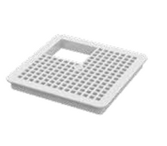 JAY R. SMITH 305-13 12 in. PVC Square Grate for PVCeptor Reservoir Dog Sanitary Floor Sink