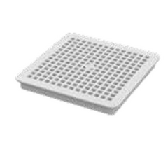 JAY R. SMITH 305-10 PVCeptor Reservoir Dog 12 x 12 in. PVC Full Grate for Sanitary Floor Sink