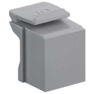 Leviton 41084-BG Blank QuickPort Insert, Gray, 10-Pack