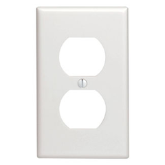 Leviton 88003 1-Gang Duplex Device Receptacle Wall Plate Standard Size Replacement MPN 88003-000