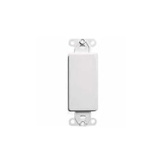 Leviton 80414-2W Decora Blank Insert for Wall Plates, Screws Includes, White