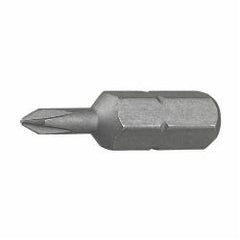 LH DOTTIE IB2P Insert Bit, #2 Tip Size, Phillips Tip Type, 1 in Overall Length, Hex Shank Shape