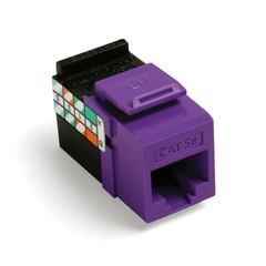 Leviton 5G108-RP5 GigaMax Cat 5e QuickPort Jack, Purple