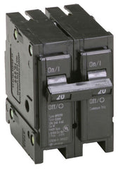 EATON BR220 Type BR Plug-On Circuit Breaker, 240 VAC, 20 Amp, 10 kAIC, 2-Pole