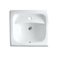 Kohler K-2007-0 Kingston Vitreous China Wall Mount Lavatory Sink, 21-1/4 in x 18-1/4 in, White