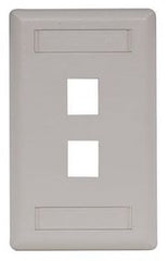 Hubbell IFP12OW 2-Socket Wall Plate, Flush 1-Gang Office White