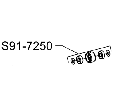 General Wire Spring S91-7250 Feed Roller with Bearing for Speedrooter 91