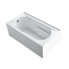 Kohler K-1184-LA-0 Devonshire Acrylic Left Drain Soaker Bathtub 60 gal