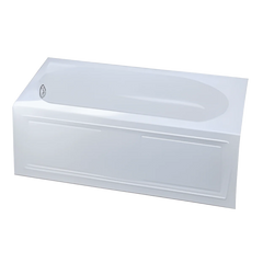 Kohler K-1184-LA-0 Devonshire Acrylic Left Drain Soaker Bathtub 60 gal