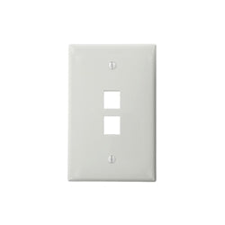 Leviton 41091-2WN Single Gang Faceplate