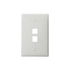 Leviton 41091-2WN Single Gang Faceplate