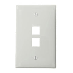 Leviton 41091-2WN Single Gang Faceplate