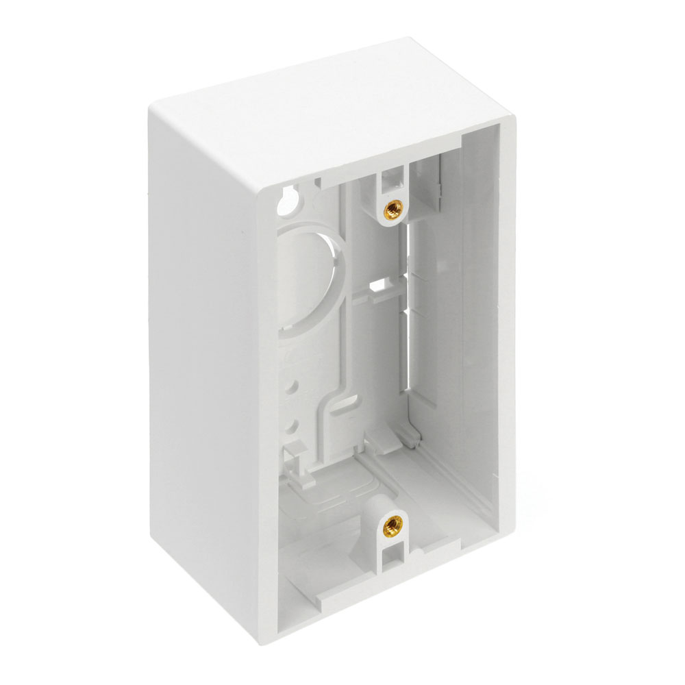 Leviton 42777-1WA Single-Gang Surface-Mount Back Box 1.89 Inch Depth