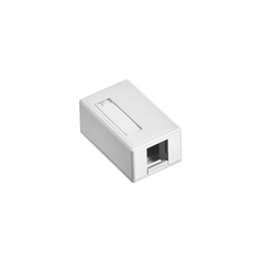 Leviton 41089-1WP Surface-Mount QuickPort Box Plenum Rated 1-Port White