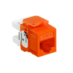 Leviton 61110-RO6 eXtreme Cat6 QuickPort Jack, Orange