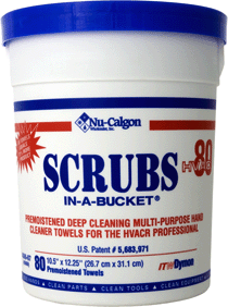 Nu-Calgon 4366-24 Hand Cleaner 36-Piece Scrubs-in-a-Bucket HVAC 80