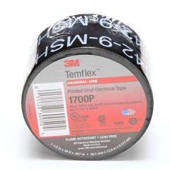 3M 7000133684 Temflex Mining-Grade Vinyl Electrical Tape 1-1/2 in x 66 ft