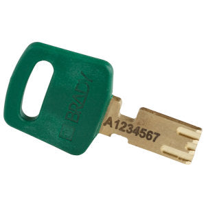 Brady NYL-GRN-76ST-KD SafeKey Lockout Padlock Nylon Green 3.0 in. Steel Shackle Keyed Different