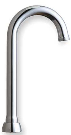 Chicago Faucets GN1BJKABCP Gooseneck Spout 3-1/2 Swing Gooseneck