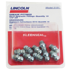 Lincoln Industrial 5191 1/4-28 Taper Thread Pack Short Thread Grease Fitting