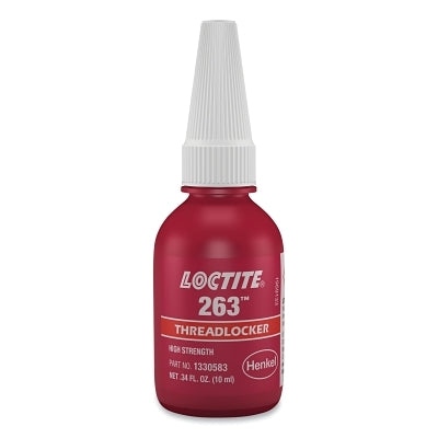 Loctite 1330583 Threadlocker - High, Red, Anaerobic, 10 ml, Bottle